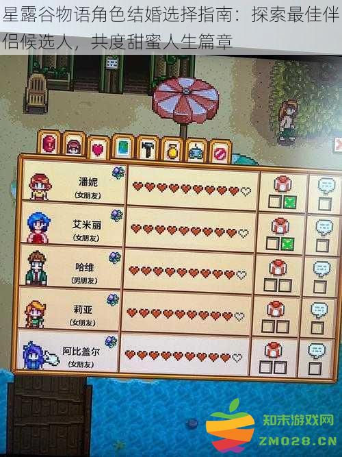 《星露谷物语》中最佳婚姻对象推荐：与你的理想伴侣共度幸福生活的攻略